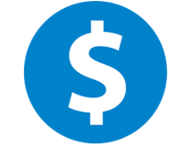 dollar sign to represent value