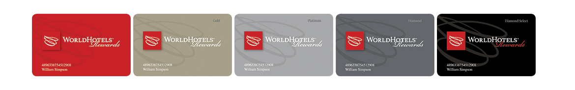 WorldHotels Rewards Loyalty Cards